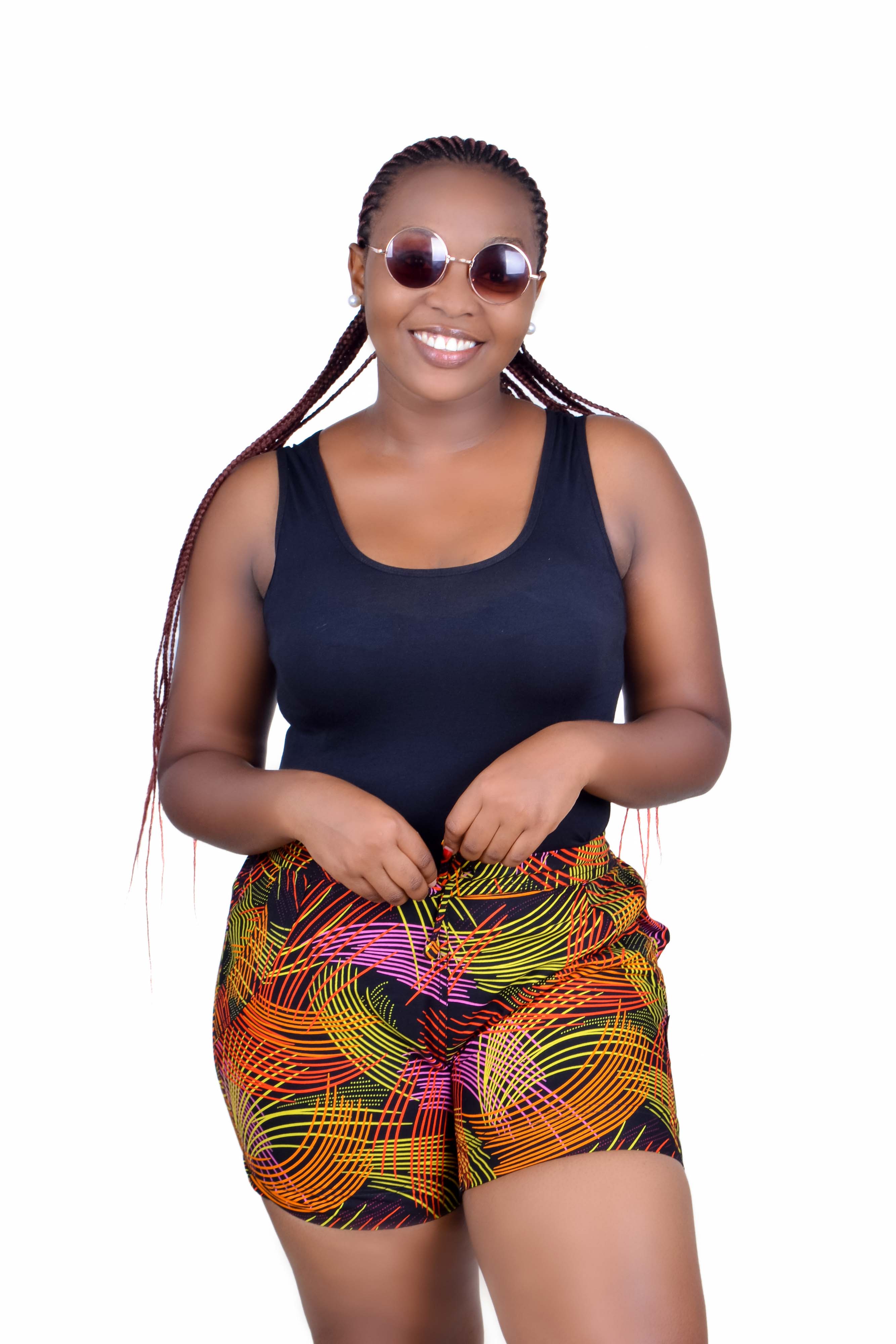 African hotsell print shorts