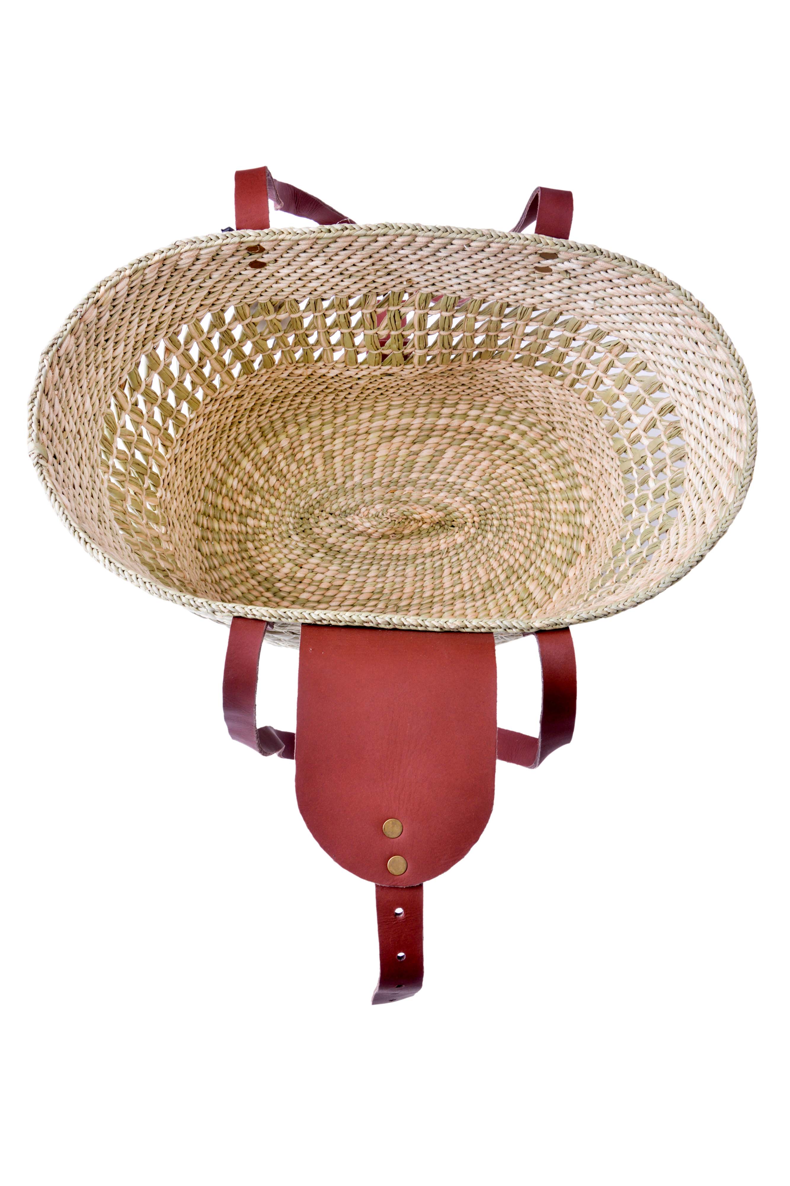 Kagege Open Side Everyday Use Handmade African Basket:Perfect for Vacations and Beach Travel