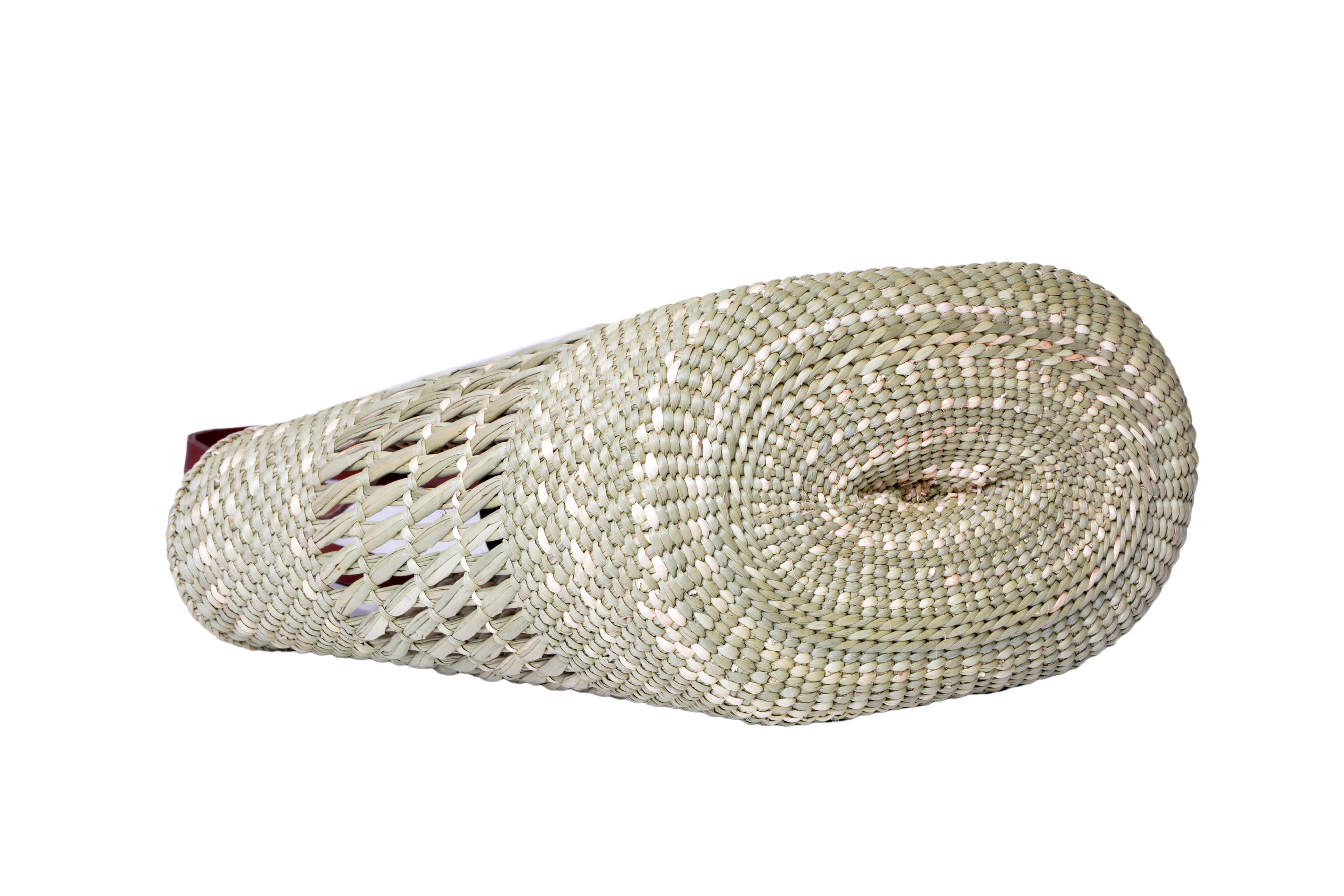 Kagege Open Side Everyday Use Handmade African Basket:Perfect for Vacations and Beach Travel