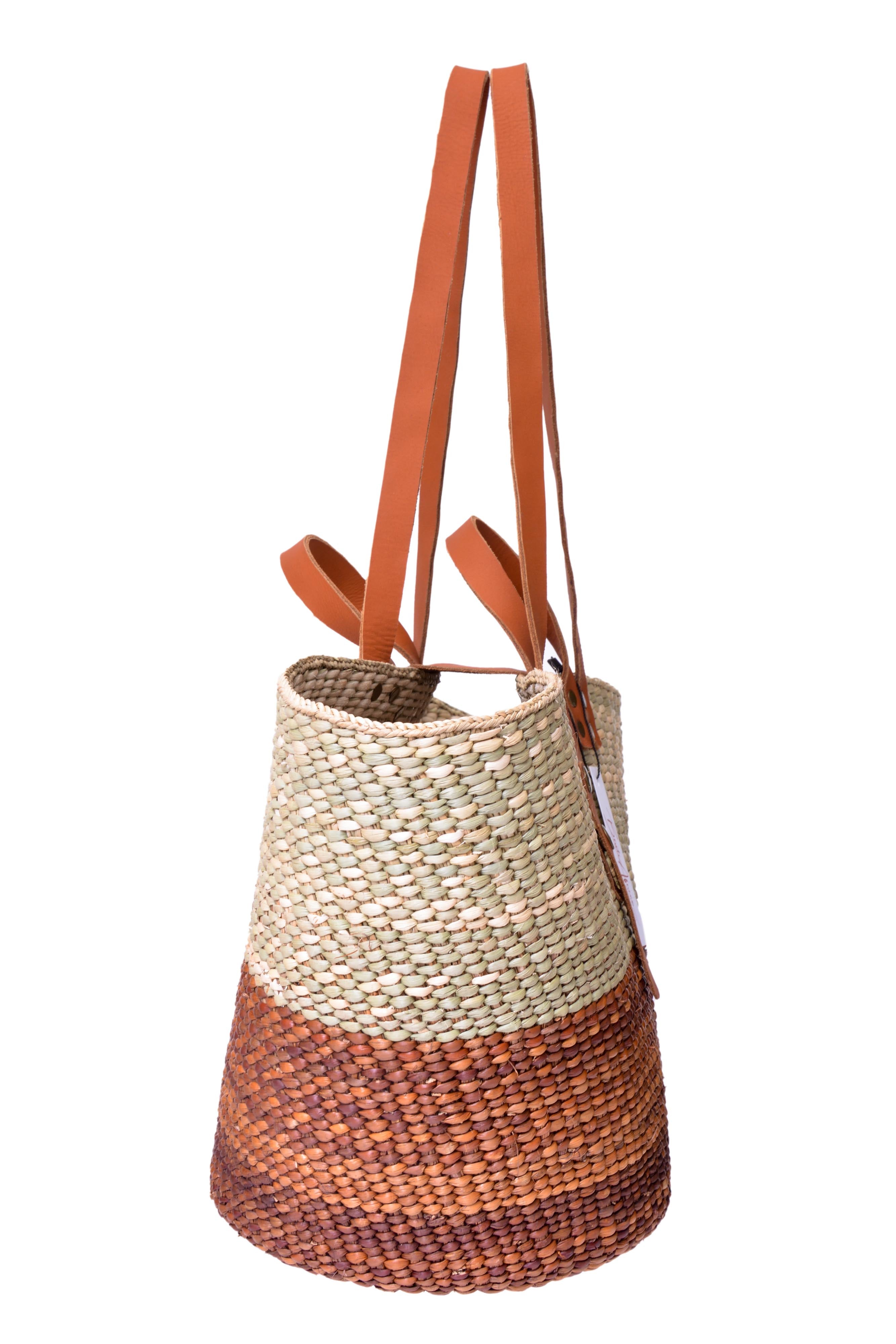 Ntukuru Everyday Use Handmade African Basket:Perfect for Vacations and Beach Travel