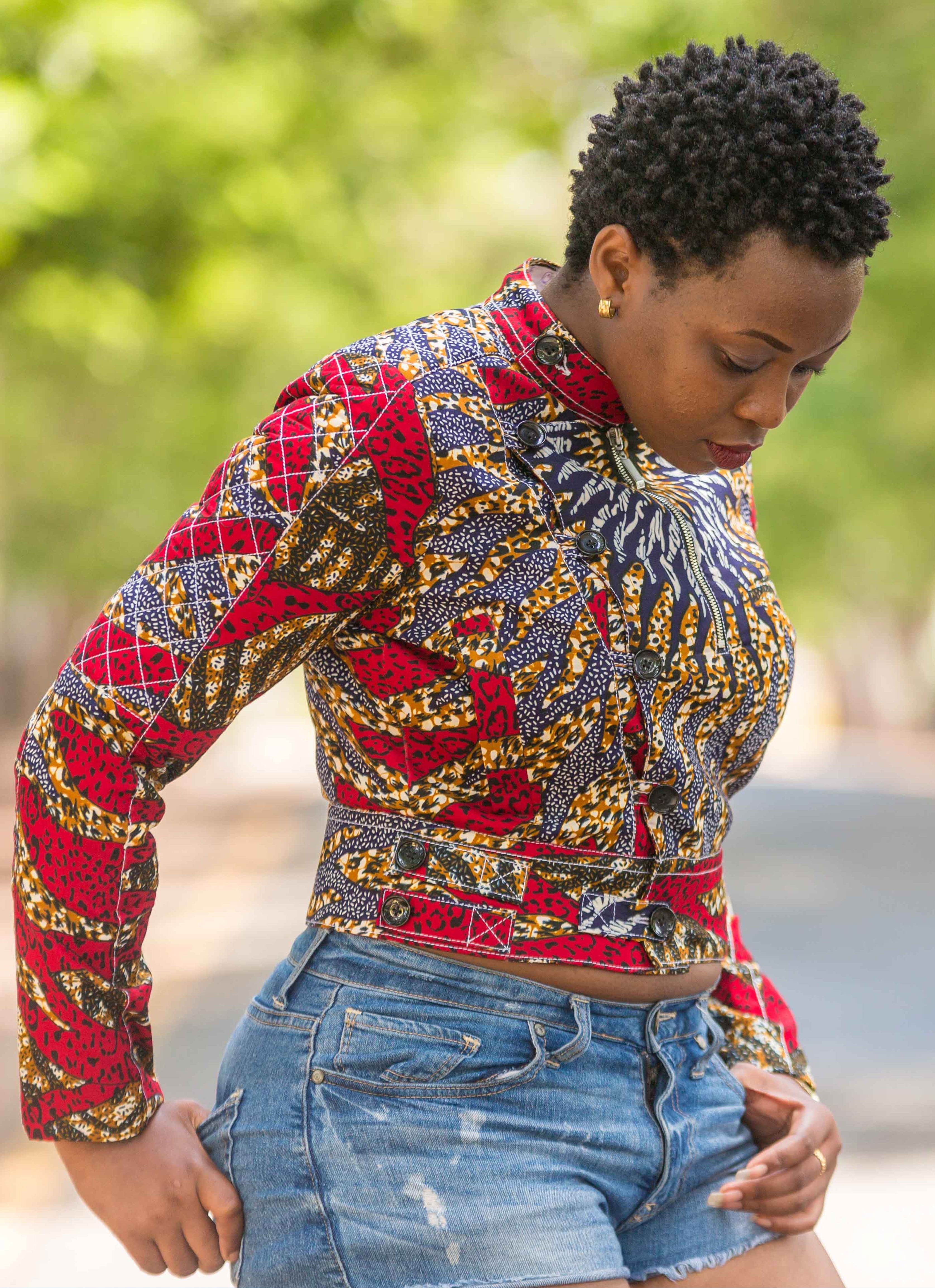 African print sale women's jackets